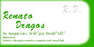 renato dragos business card